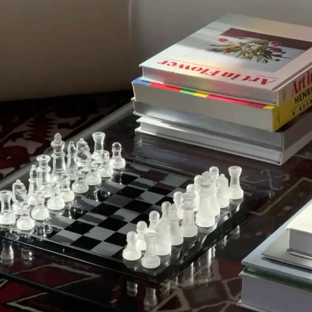 Glass Chess Set Home Decor or Board Games